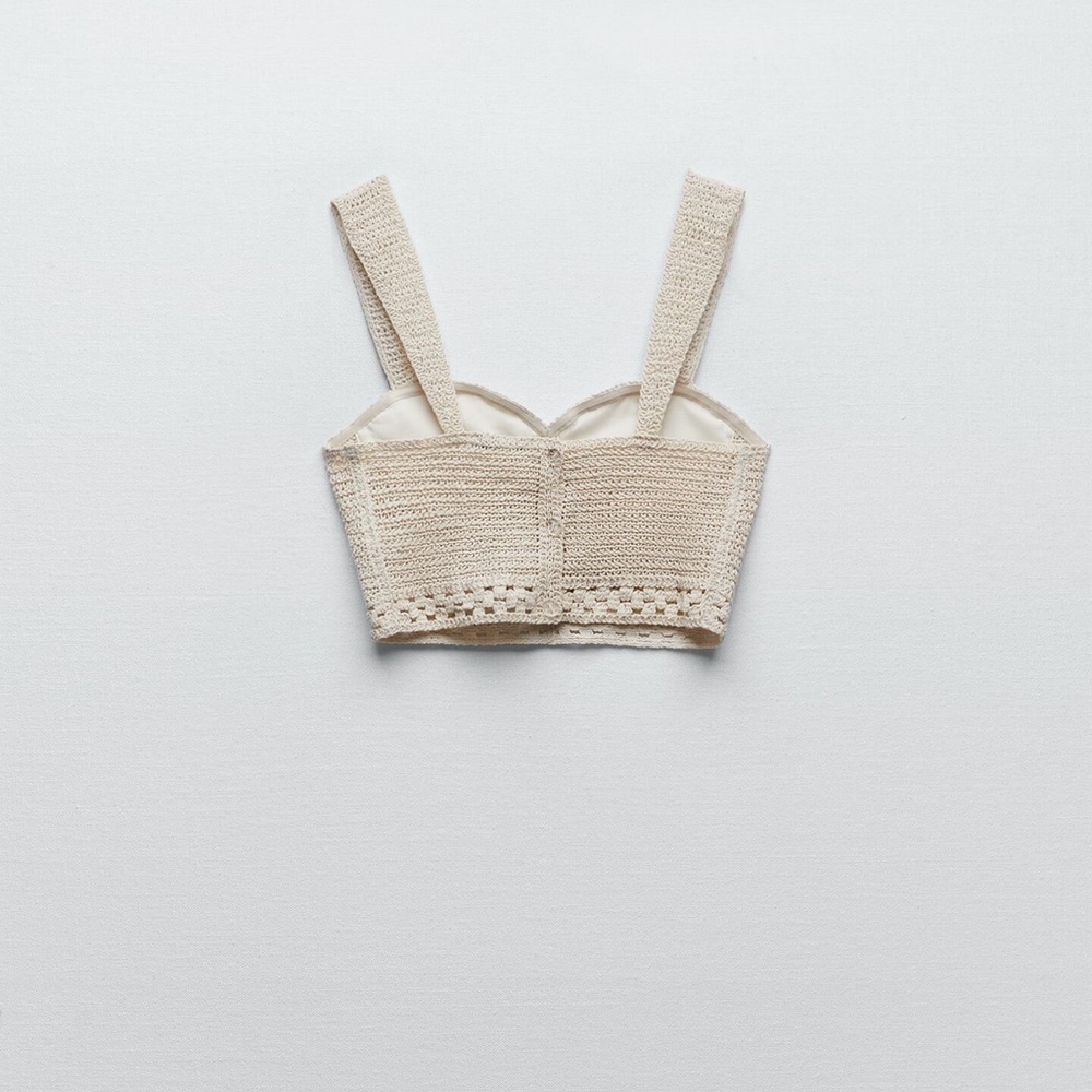 Zara Crocheted Cropped Top - Picture 5 of 7